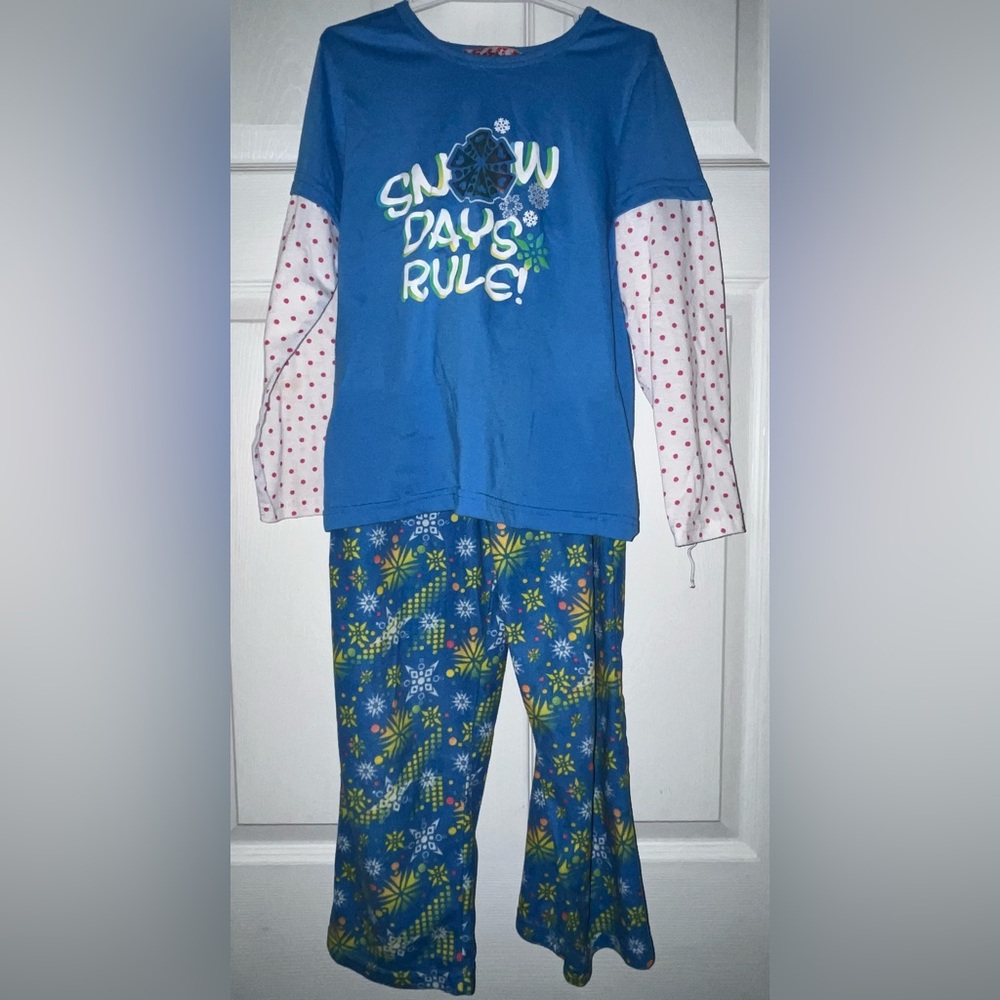 Girl Thing Blue and White Kids Pajamas
